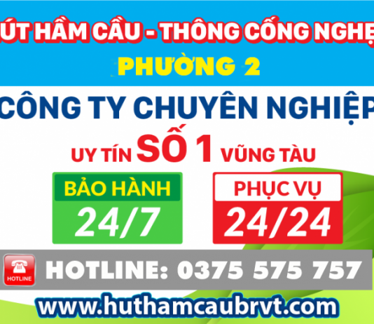 Thông cống nghẹt phường 2 Vũng Tàu